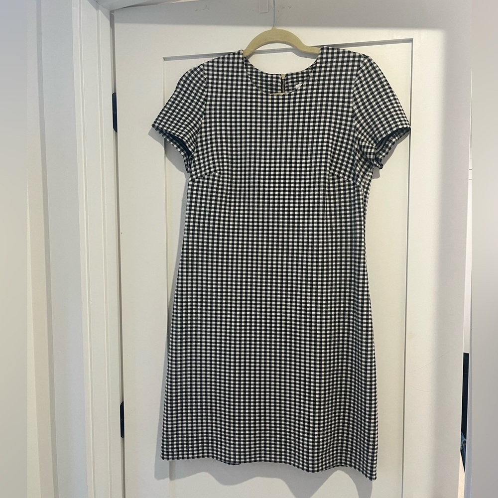 Calvin Klein Black and White Checkered Dress